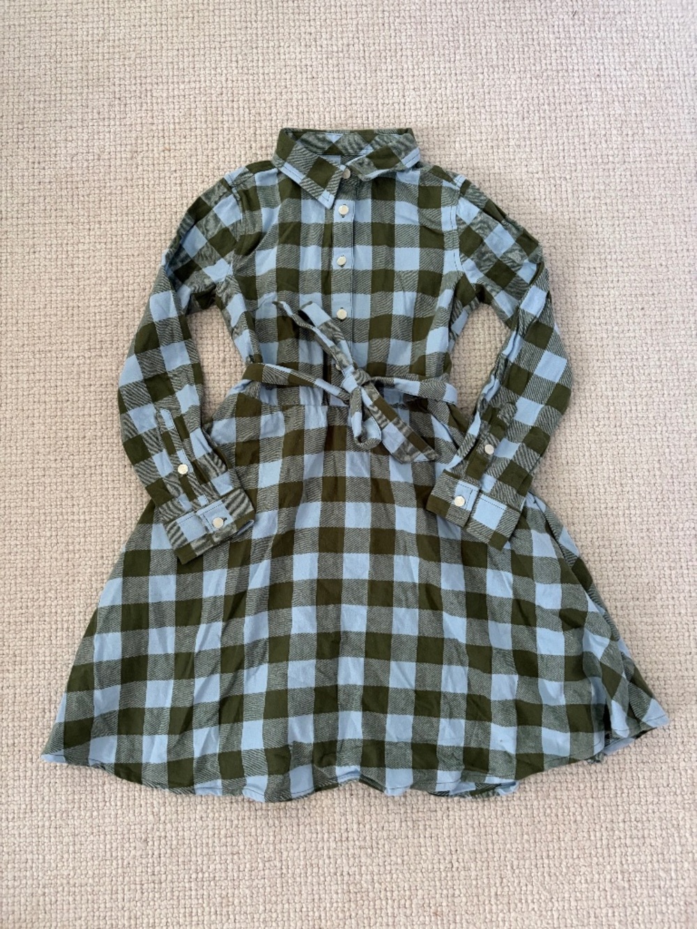 Classic Prep Girls Flannel Dress (7)